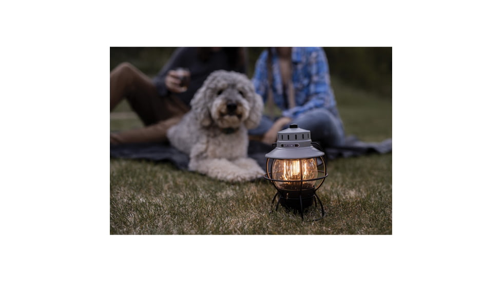 Barebones Railroad Lantern Slate Gray