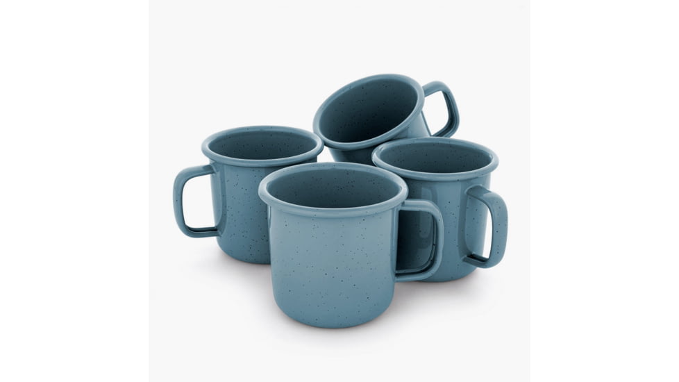 Barebones Rolled Enamelware Mug Set, CKW-1061