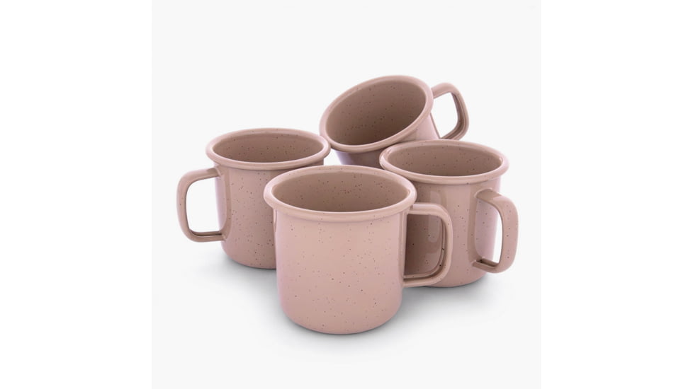 Barebones Rolled Enamelware Mug Set, CKW-1068