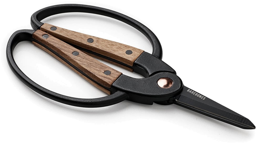 Barebones Small Scissors, Wooden Handle, 2in Heat-Treated Stainless Steel Blade, GDN-059