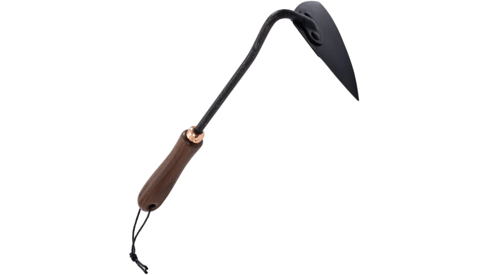 Barebones Triangle Hoe, Heat-Treated 2Cr13 Stainless Steel Blade, Walnut Handle, GDN-091