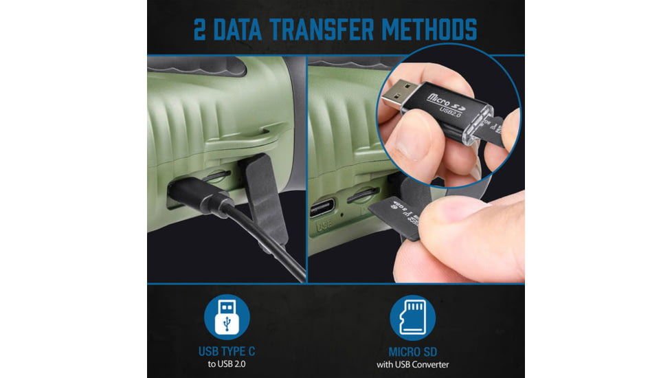 Barska NV-2 10x43mm Night Vision Infrared Digital Binoculars, Matte Green, BQ14072