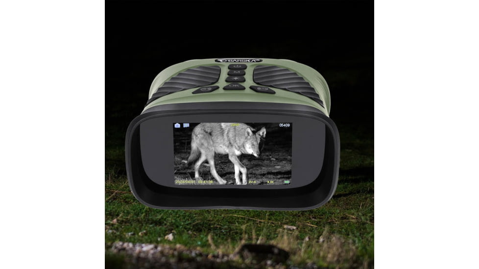 Barska NV-2 10x43mm Night Vision Infrared Digital Binoculars, Matte Green, BQ14072