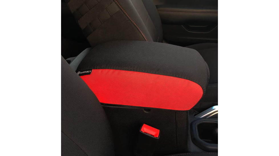 Bartact 2019 plus JT Gladiator Padded Center Console Cover, Red/Black, JTIA2019CCRB