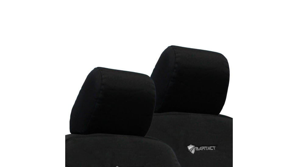 Bartact Jeep Bench Headrest Covers 2007-2010 Wrangler JKU 4 Door, Black, JKHR0710R4B