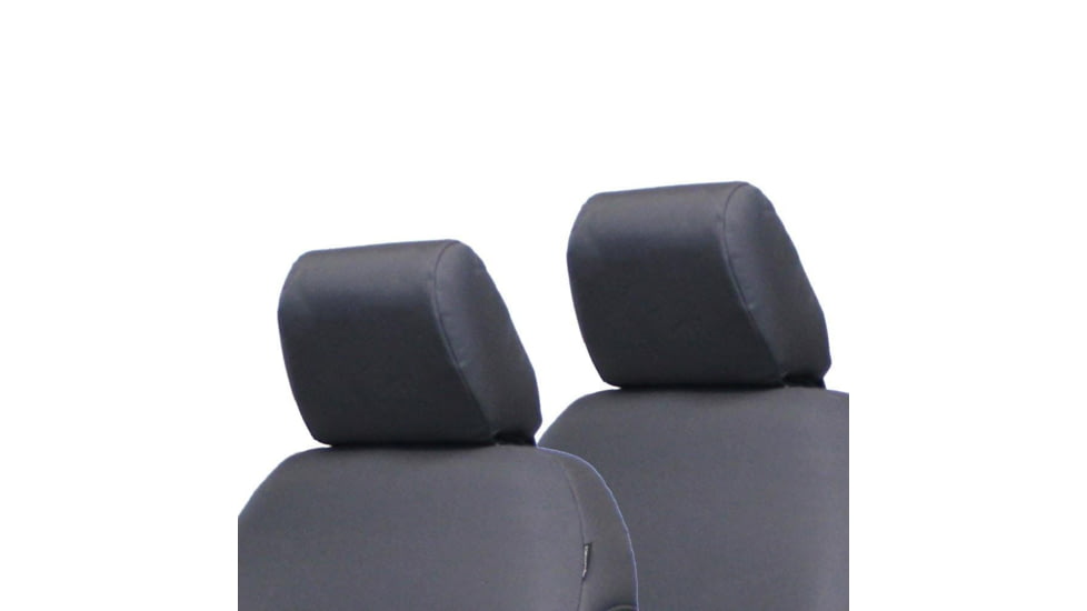 Bartact Jeep Bench Headrest Covers 2007-2010 Wrangler JKU 4 Door, Graphite, JKHR0710R4G