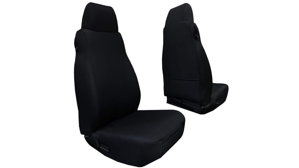 Bartact Jeep TJ Seat Covers Rear Bench 2003-2006 Wrangler TJ Baseline Performance, Black, TJBC0306RBB