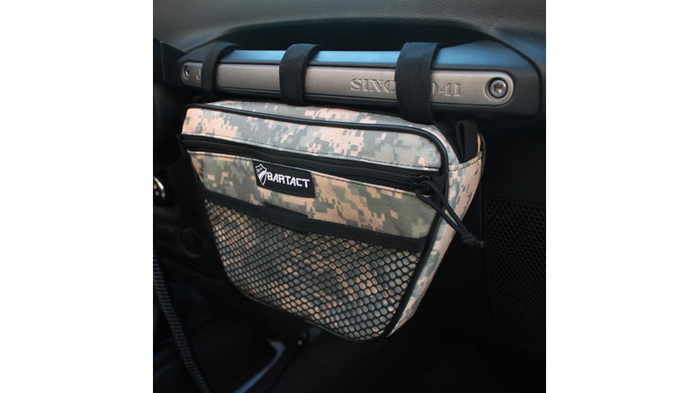 Bartact Jeep Wrangler Dash Bag Passenger f/ Grab Handle, Dash Bag Fabric, ACU Camo, XXDHBFA