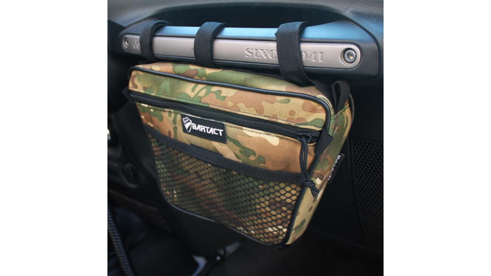 Bartact Jeep Wrangler Dash Bag Passenger f/ Grab Handle, Dash Bag Fabric, Multicam, XXDHBFM