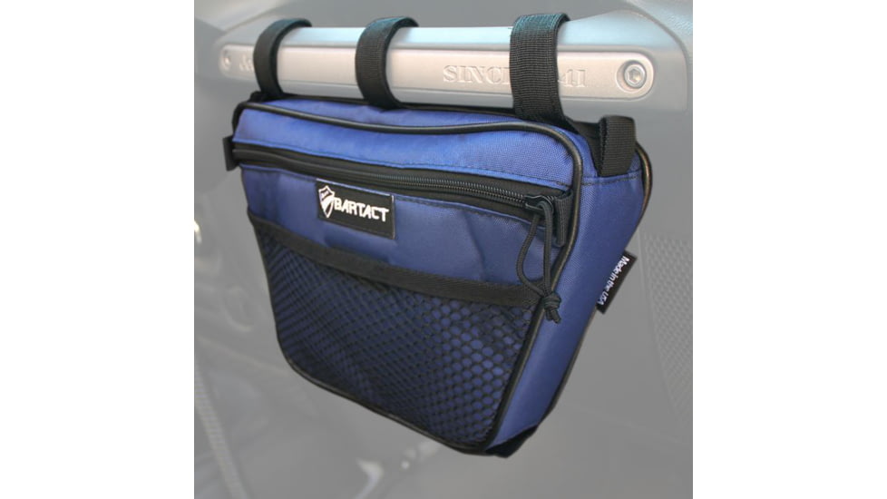Bartact Jeep Wrangler Dash Bag Passenger f/ Grab Handle, Dash Bag Fabric, Navy, XXDHBFT