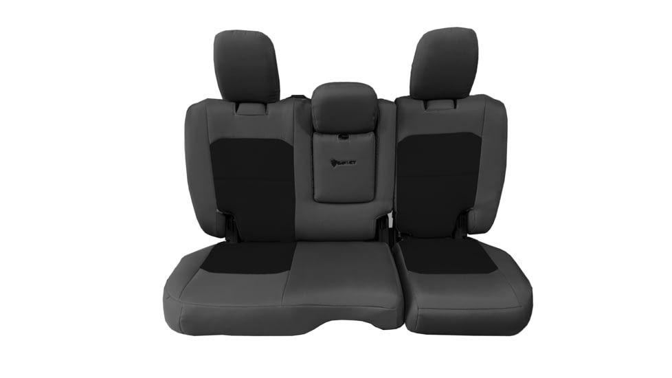 Bartact Jeep Wrangler JLU 4-Door 2018-2021 w/ Fold-Down Armrest Bench Seat Covers, Black/ACU Camo, JLSC2018RFBA