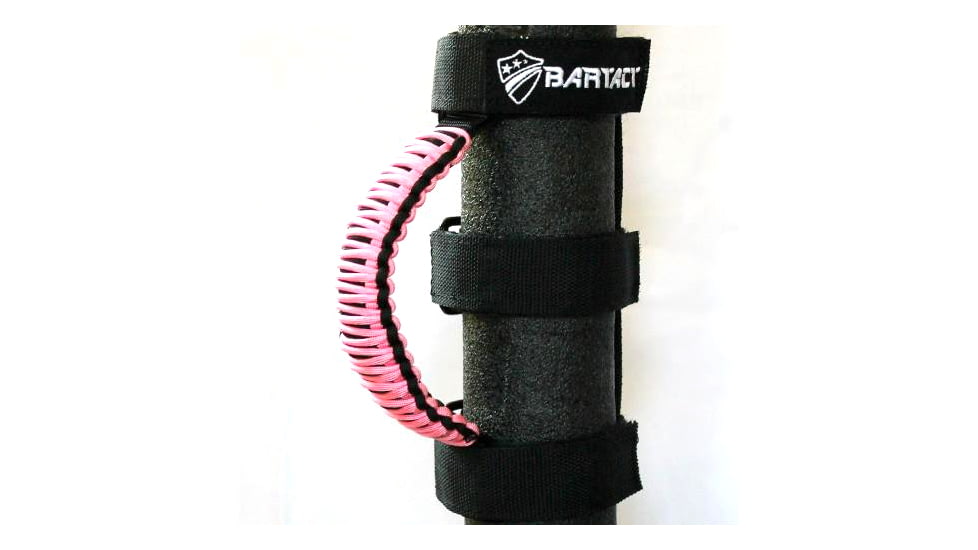 Bartact Paracord Grab Handles Universal Pair, Black/Baby Pink, TAOGHUPBQ