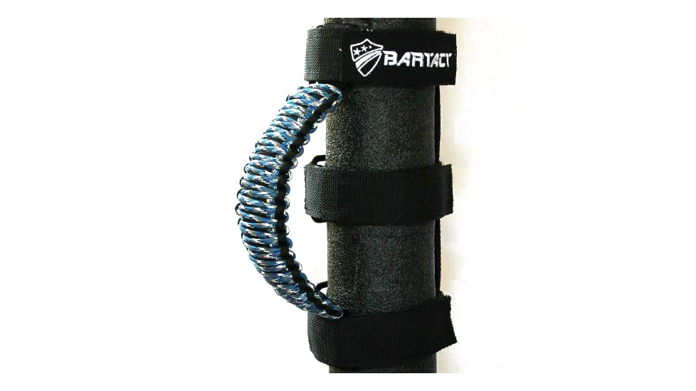 Bartact Paracord Grab Handles Universal Pair, Black/Blue Camo, TAOGHUPBX