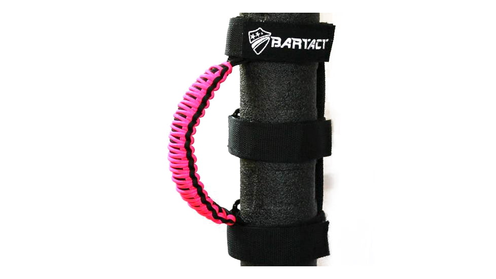 Bartact Paracord Grab Handles Universal Pair, Black/Hot Pink, TAOGHUPBP