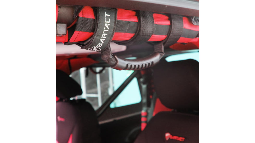 Bartact Paracord Grab Handles Universal, Pair, Rubber, Black, TAOGHUPRB