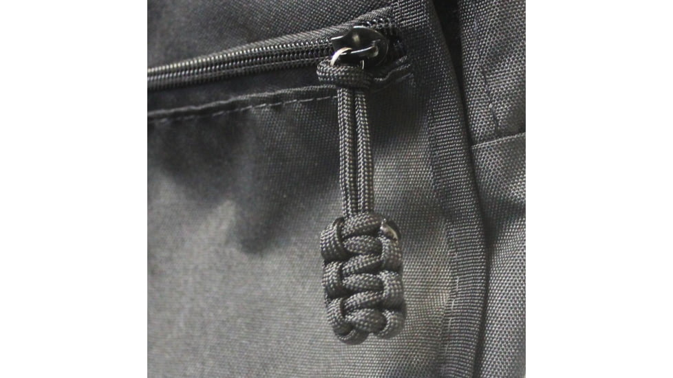 Bartact Paracord Zipper Pull w/ Key Ring, Set of 5, Black, XXPZ5B