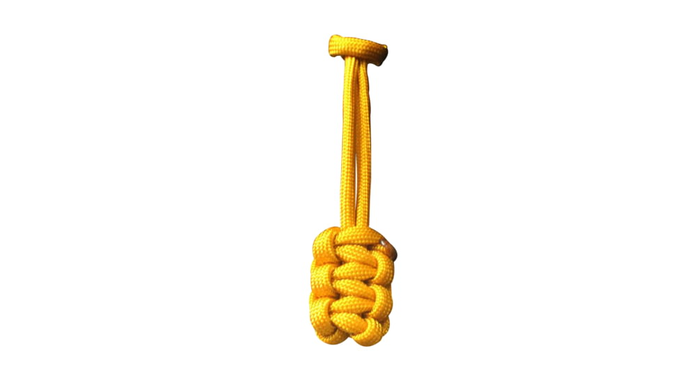 Bartact Paracord Zipper Pull w/ Key Ring, Set of 5, Dozer Yellow, XXPZ5D