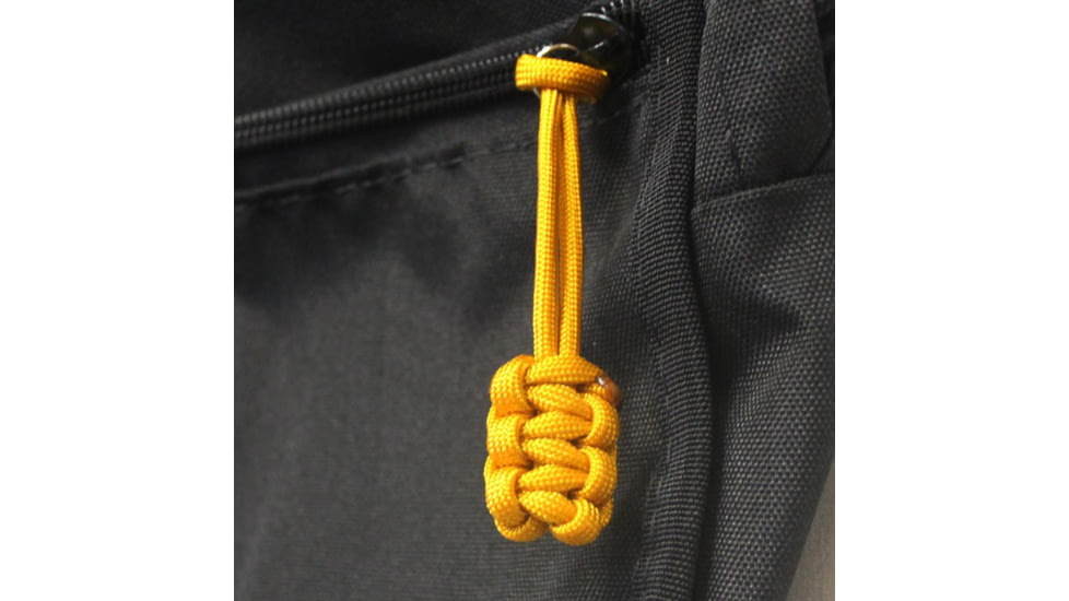 Bartact Paracord Zipper Pull w/ Key Ring, Set of 5, Dozer Yellow, XXPZ5D