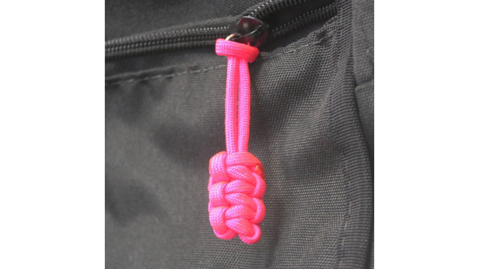 Bartact Paracord Zipper Pull w/ Key Ring, Set of 5, Hot Pink, XXPZ5P