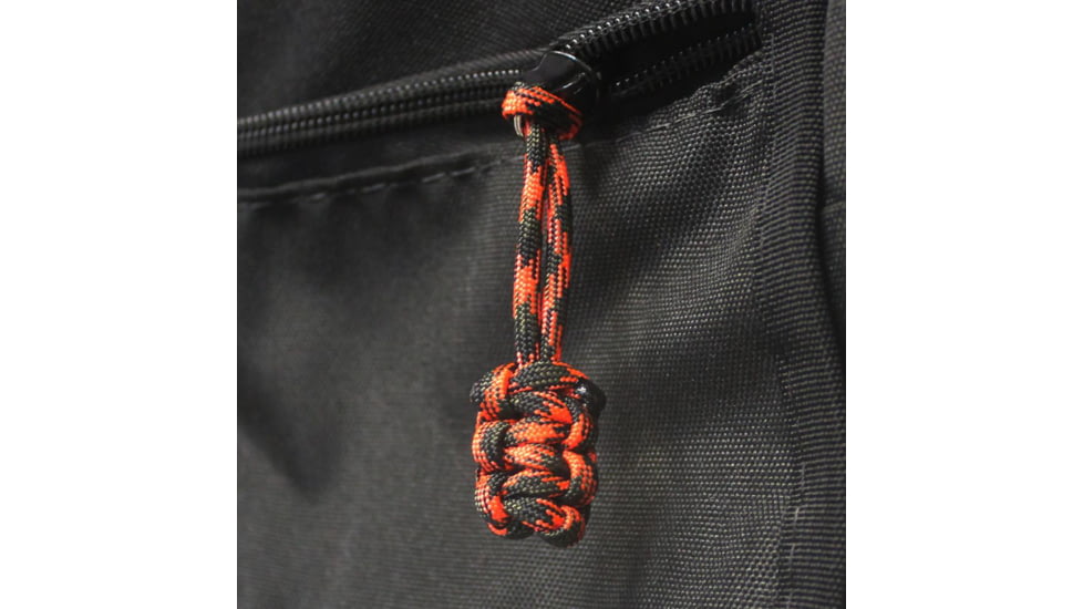 Bartact Paracord Zipper Pull w/ Key Ring, Set of 5, Orange Camo, XXPZ5J