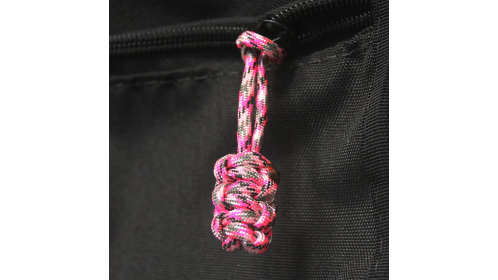 Bartact Paracord Zipper Pull w/ Key Ring, Set of 5, Pink Camo, XXPZ5I