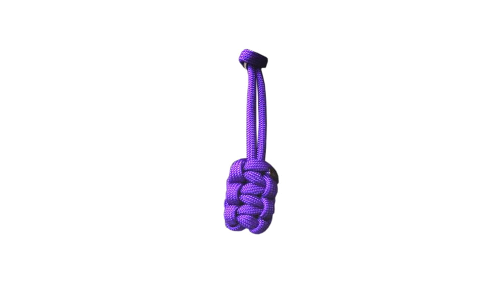 Bartact Paracord Zipper Pull w/ Key Ring, Set of 5, Purple, XXPZ5V