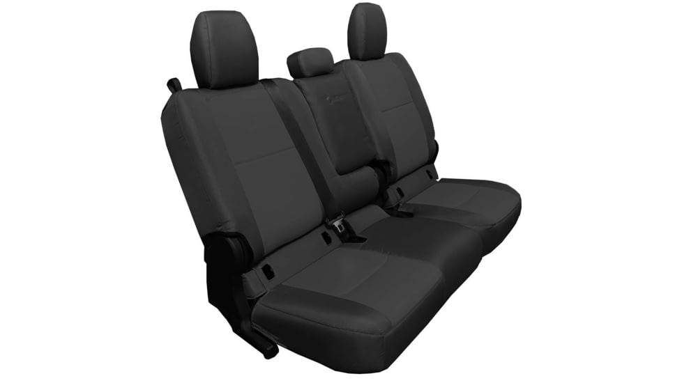 Bartact Rear 4 Door Seat Covers f/ 2019 plus Jeep Gladiator, w/Fold Arm Rest, Black, JTSC2019RFBB