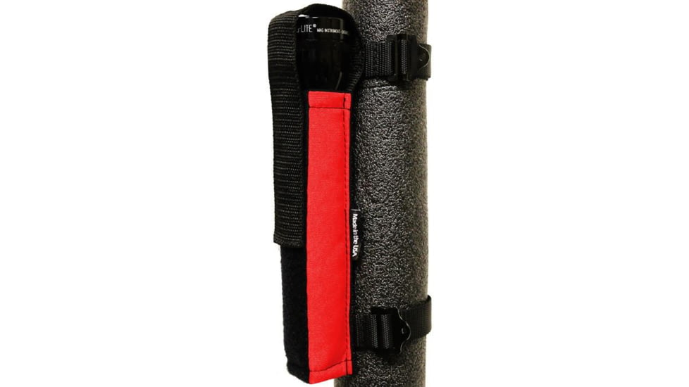 Bartact Roll Bar Multi D Cell Flashlight Holder, Red, RBIADCFLHR