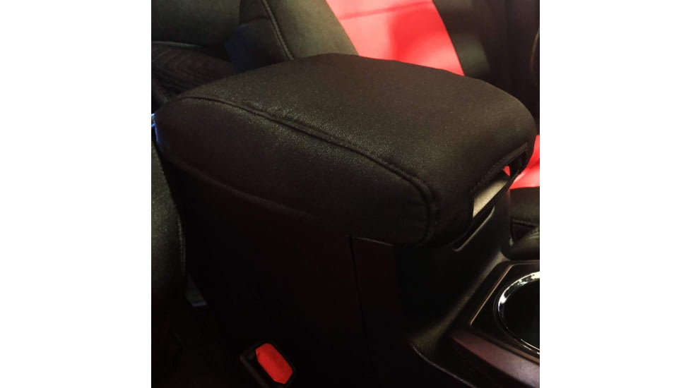 Bartact Tacoma &amp; TRD Center Console Cover Padded 2016-19, Black/Black, TTIA2016CCBB