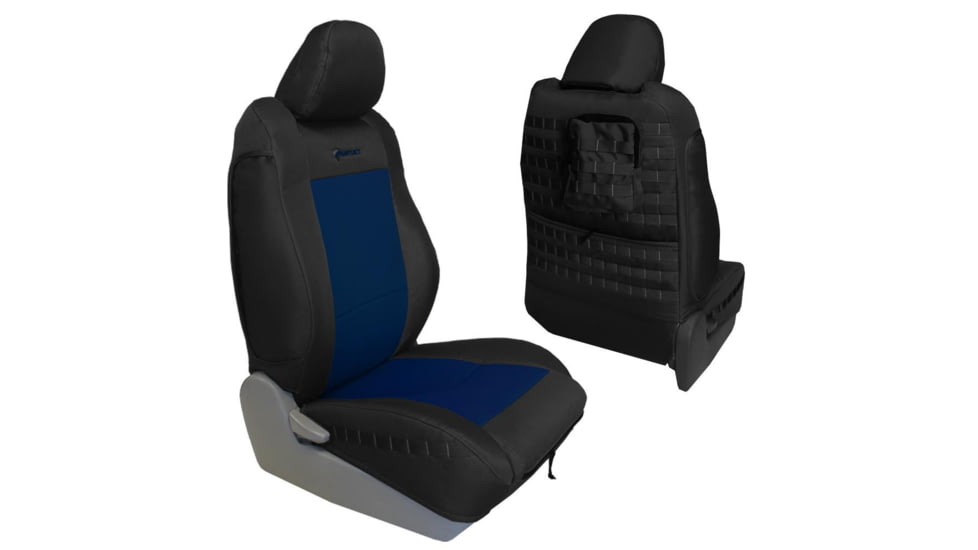 Bartact Toyota Tacoma Seat Covers 2009-2015 Tacoma Front, Tactical Series, Pair, Black/Navy, TTAC0915FPBT