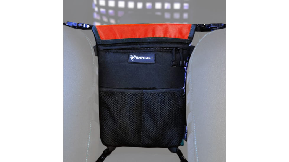 Bartact Universal Fabric between the Seat Bag and Pet Divider, Orange, XXFSBN