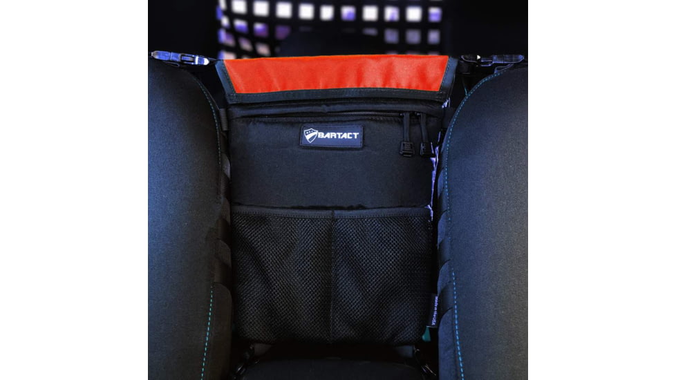 Bartact Universal Fabric between the Seat Bag and Pet Divider, Orange, XXFSBN