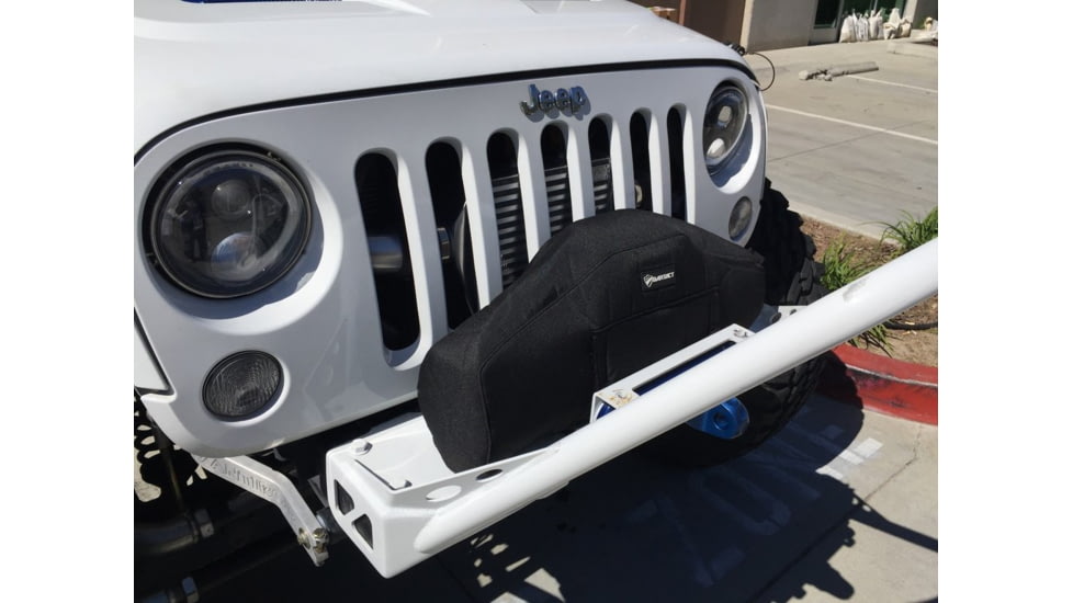 Bartact Warn Zeon Winch Cover Fabric, Black, WCWZEFB