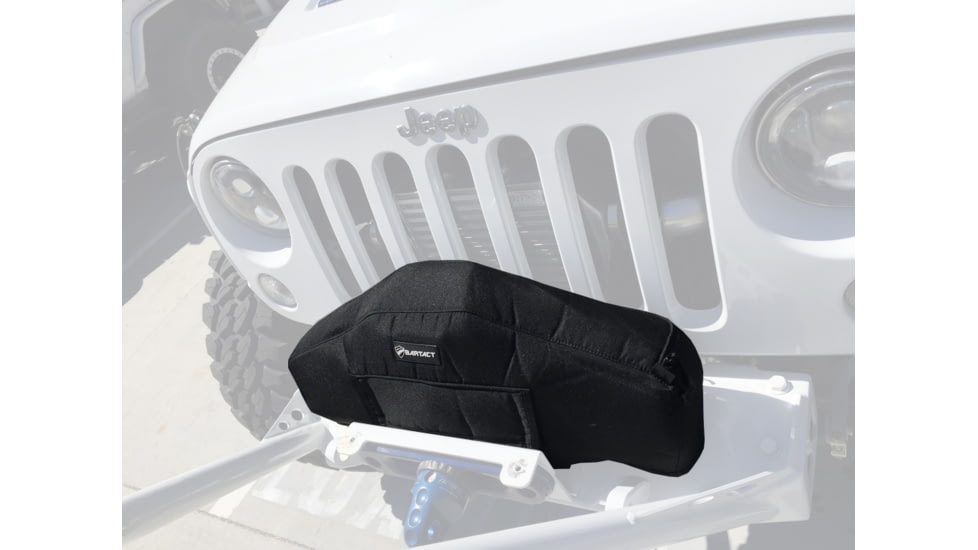 Bartact Warn Zeon Winch Cover Fabric, Black, WCWZEFB