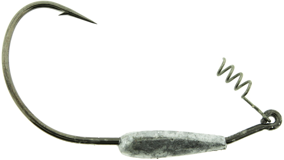 Bass Assassin 5/0 Swim Hooks, 1/4 oz, Hook 5/0, 3 per Pack, Clear/Silver Glitter, 1/4 oz, SWIM14185