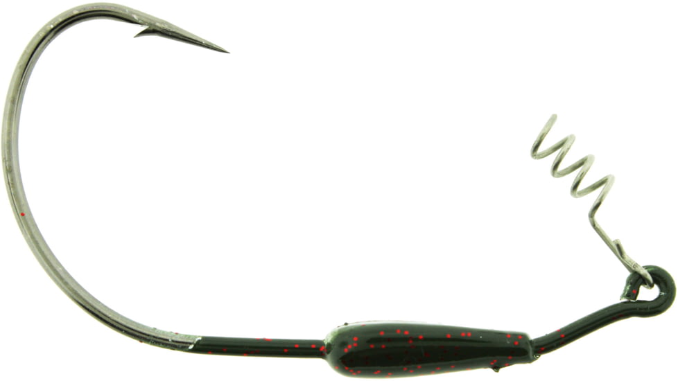 Bass Assassin 5/0 Swim Hooks, 1/8 oz, Hook 5/0, 3 per Pack, Watermelon/Red Glitter, 1/8 oz, SWIM18075