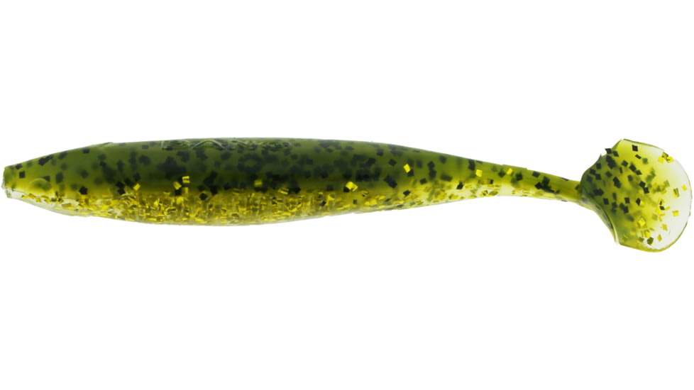Bass Assassin Bang Lures Die Dapper Swimbait, 3.5in, 10 per Pack, Melon Shad, 3.5, DDA78445