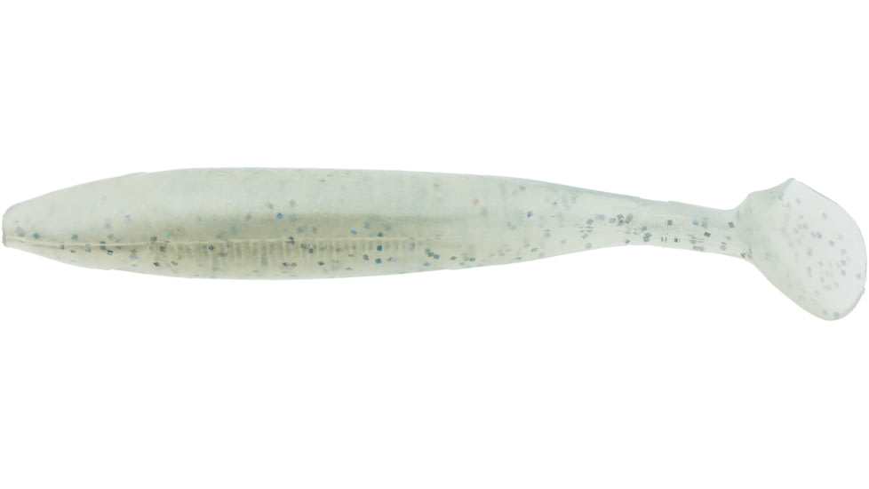Bass Assassin Bang Lures Die Dapper Swimbait, 3.5in, 10 per Pack, Snow Storm, 3.5, DDA78438