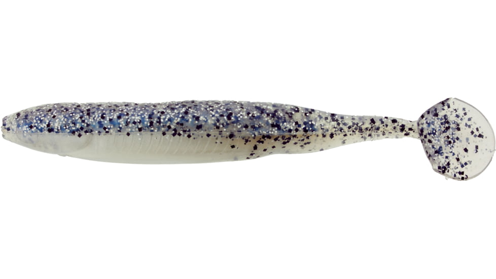 Bass Assassin Bang Lures Die Dapper Swimbait, 5in, 10 per Pack, Crystal Shad, 5, DDA41343