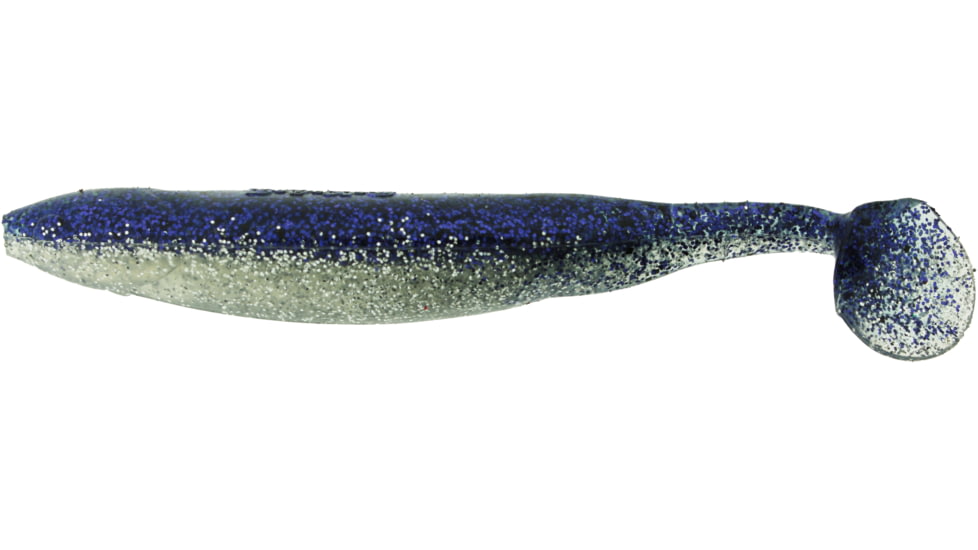 Bass Assassin Bang Lures Die Dapper Swimbait, 5in, 10 per Pack, Purple Ice, 5, DDA41541