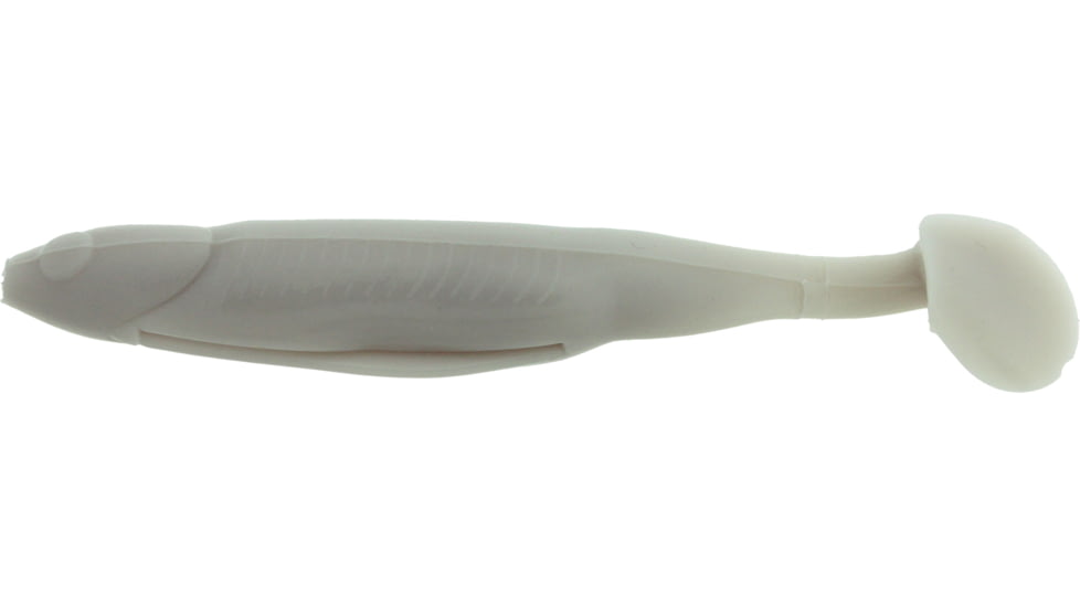 Bass Assassin Bang Lures Die Dapper Swimbait, 5in, 10 per Pack, Whitebait, 5, DDA41128
