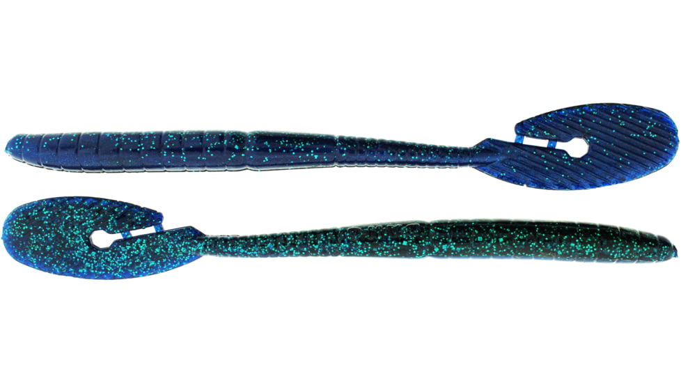Bass Assassin BANG Lures Ding Dong, 6in, 15 per Pack, Blue Emerald, 6, DDW57492