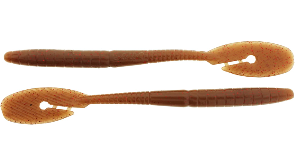 Bass Assassin BANG Lures Ding Dong, 6in, 15 per Pack, Hot Chocolate, 6, DDW57494
