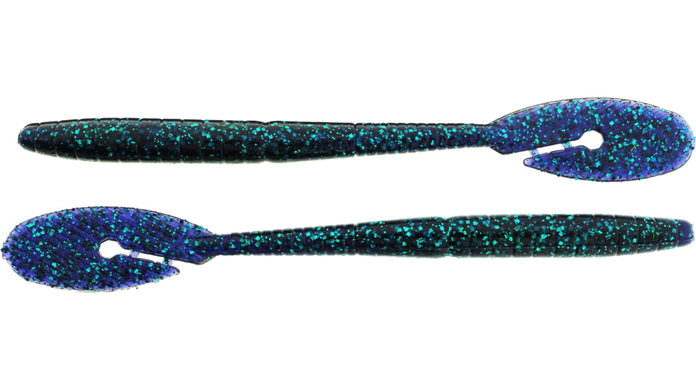 Bass Assassin BANG Lures Ding Dong, 6in, 15 per Pack, Junebug, 6, DDW57415