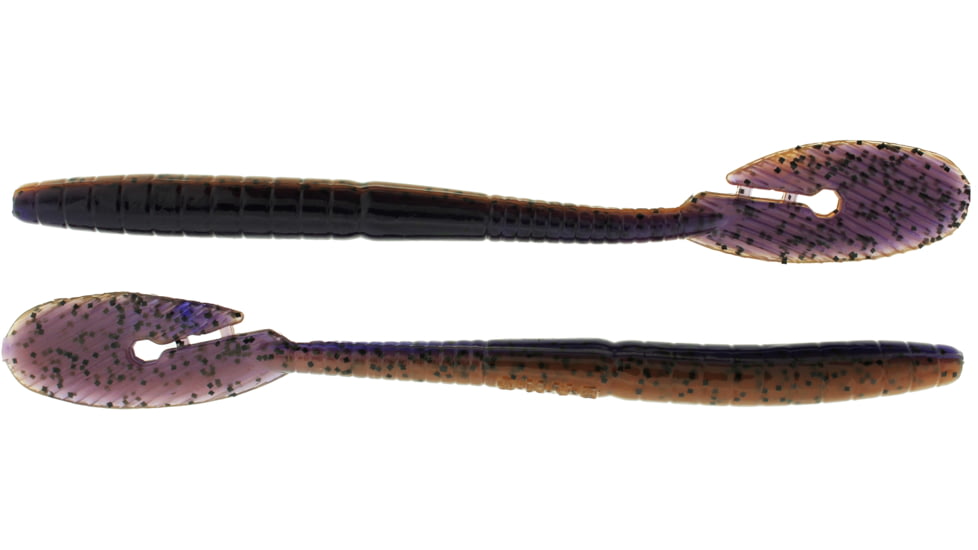 Bass Assassin BANG Lures Ding Dong, 6in, 15 per Pack, Peanut Butter &amp; Jelly, 6, DDW57491