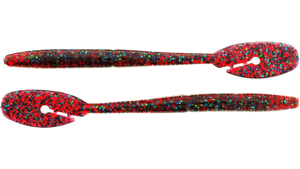 Bass Assassin BANG Lures Ding Dong, 6in, 15 per Pack, Plum Apple, 6, DDW57589