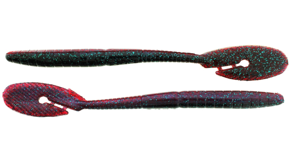 Bass Assassin BANG Lures Ding Dong, 6in, 15 per Pack, Tequila/Green Glitter, 6, DDW57310
