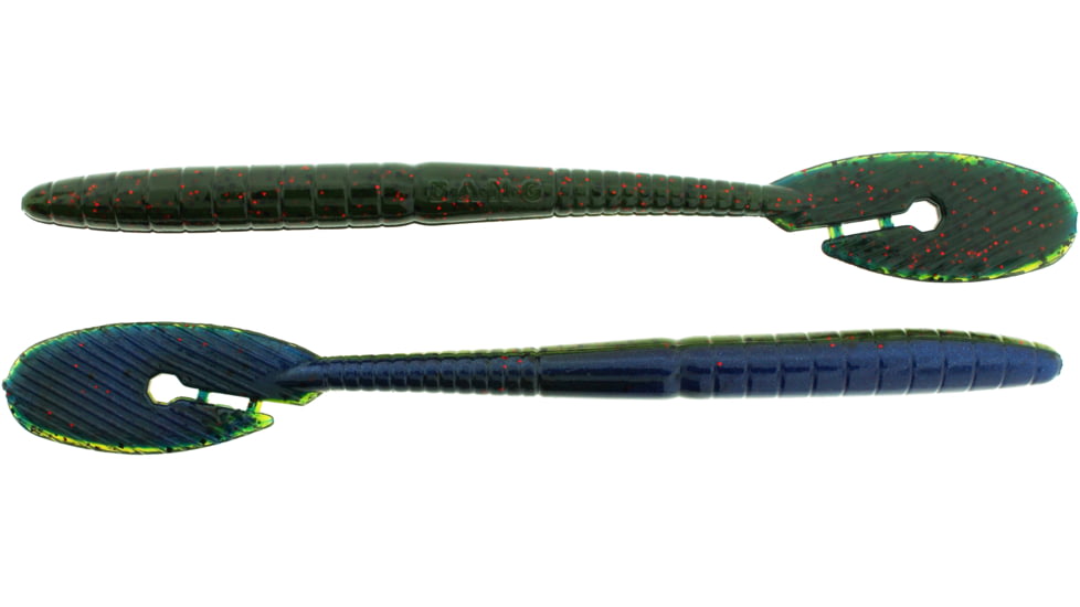 Bass Assassin BANG Lures Ding Dong, 6in, 15 per Pack, Watermelon Emerald, 6, DDW57493