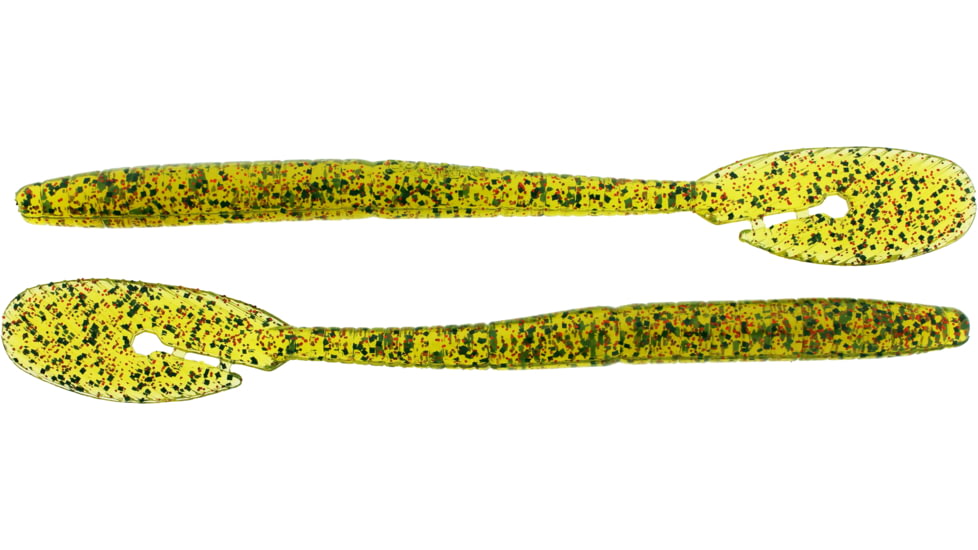 Bass Assassin BANG Lures Ding Dong, 6in, 15 per Pack, Watermelon/Red Glitter, 6, DDW57410