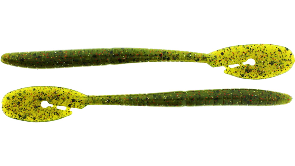 Bass Assassin BANG Lures Ding Dong, 6in, 15 per Pack, Watermelon Red Magic, 6, DDW57568